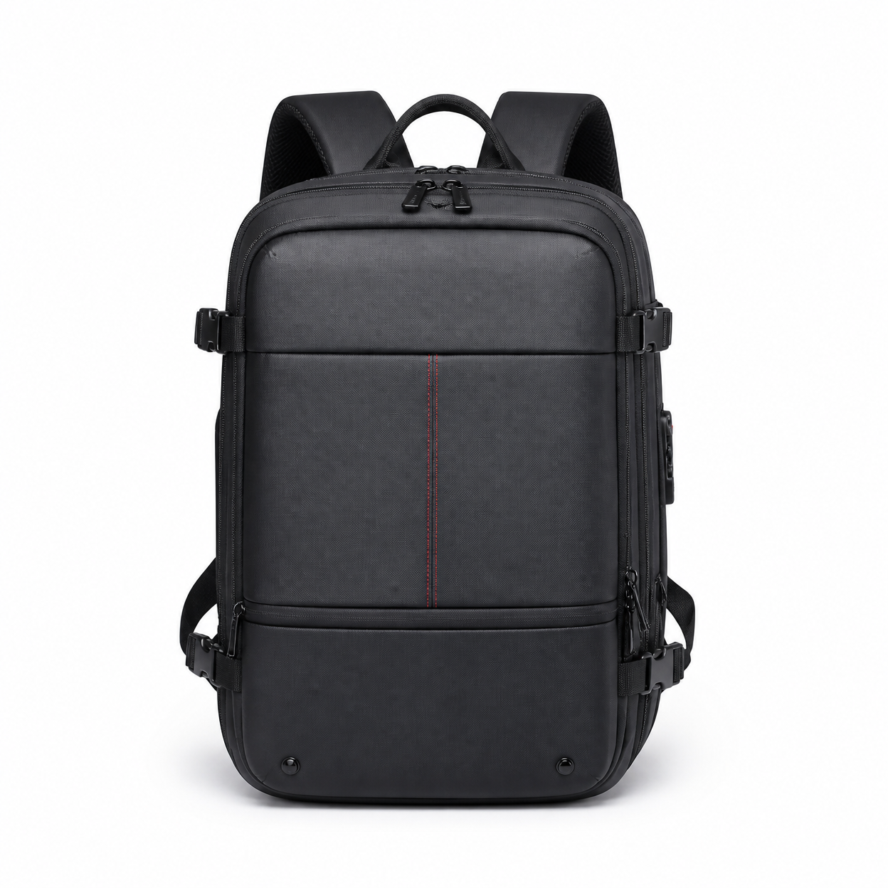 Rolling Joy OEM vacuum compression travel backpack model w17 black with combination lock four colors 48 30 20 6 expandable