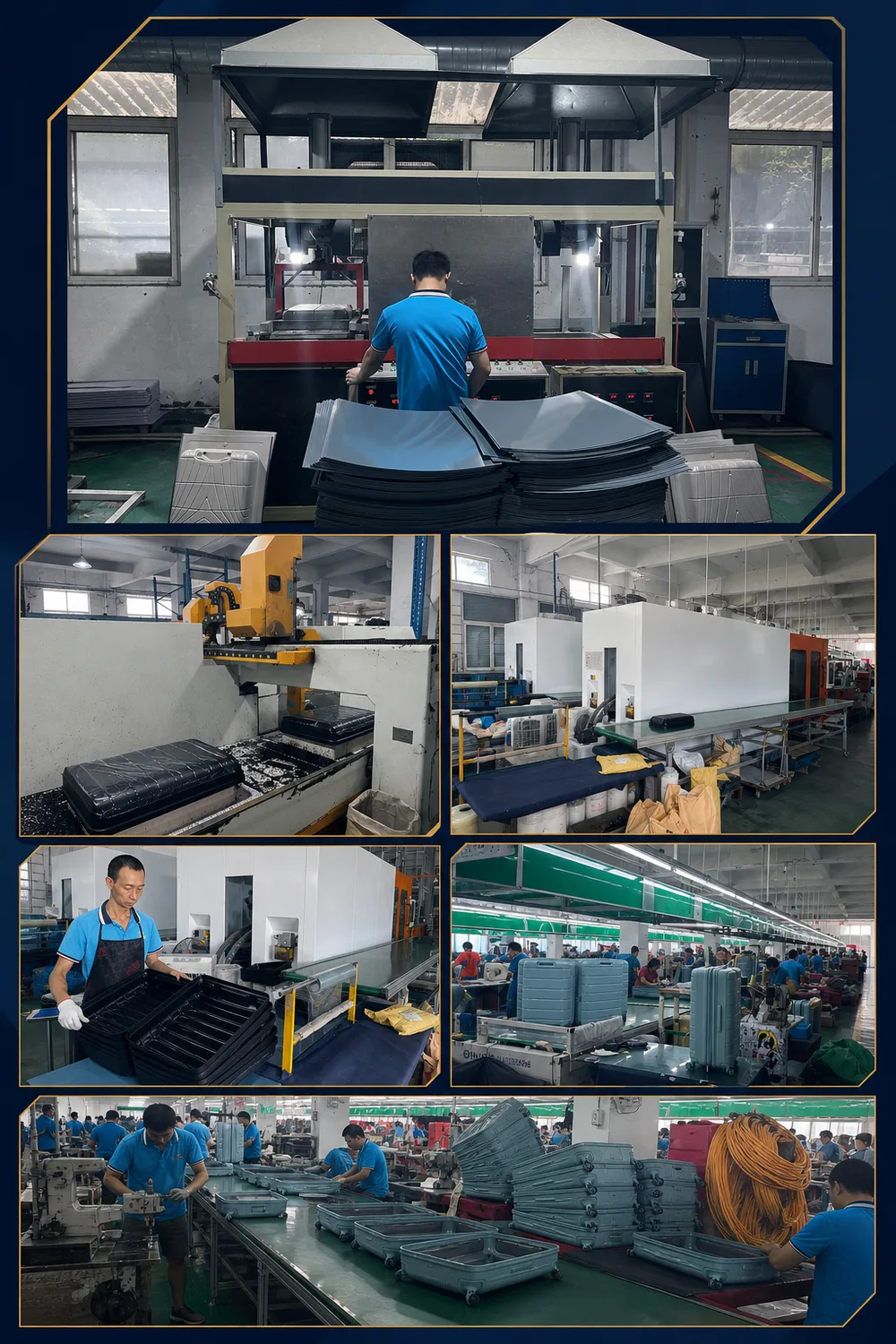 Rolling Joy factory and production capacity — vacuum forming, injection molding and assembly lines