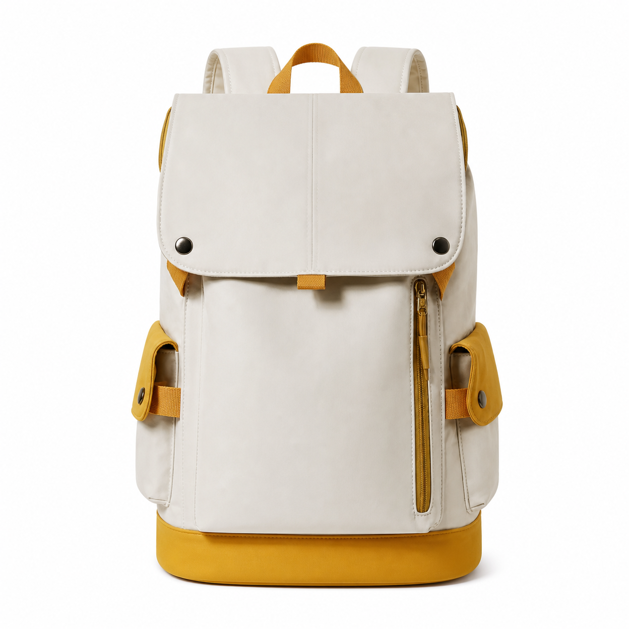 Rolling Joy OEM #3700-1 casual travel backpack cream yellow 42 x 30 x 15cm