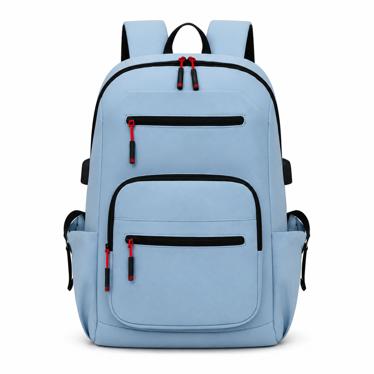 Rolling Joy OEM #4100-2 commute backpack light blue detail 42 x 30 x 16cm