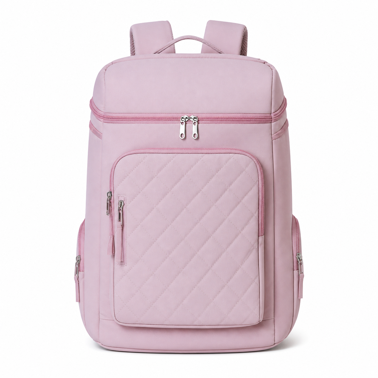 Rolling Joy OEM #4700 quilted travel backpack pink 40 x 30 x 20cm