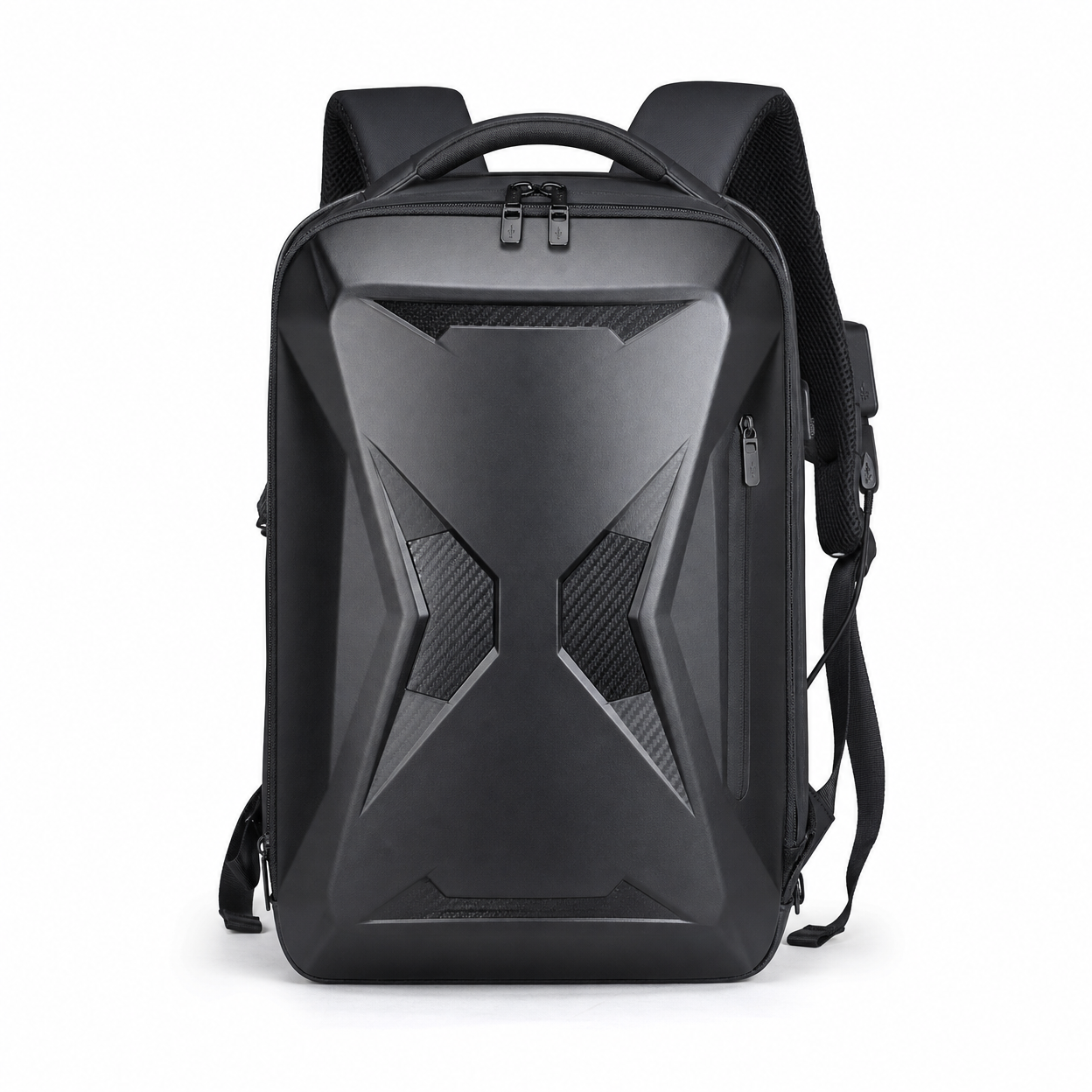 Rolling Joy OEM #6600 anti-theft 3D hard shell backpack 47 x 32 x 15cm PC + Oxford fabric