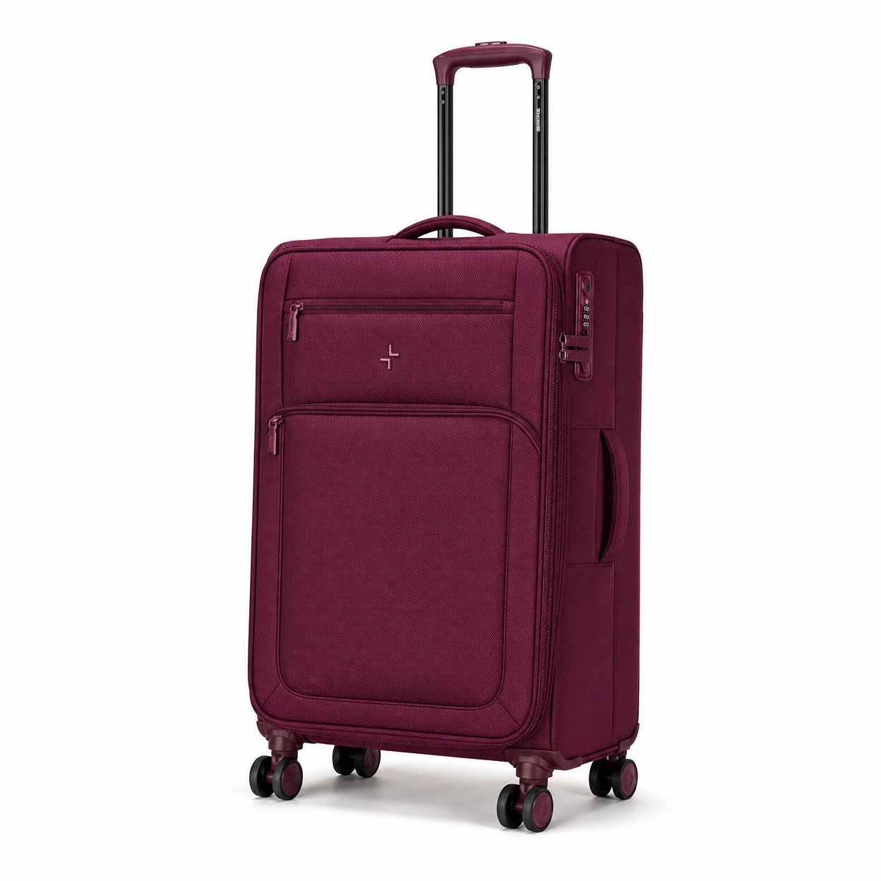 Rolling Joy OEM Rolling Joy fabric luggage IP415 CZ004 maroon 876 twill composite EVA trolley case with TSA lock 20inch no expansion 24inch & 28inch expandable 876 twill composite 