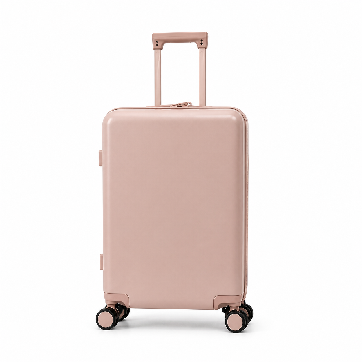 Rolling Joy OEM Rolling Joy dusty rose matte minimal PC polycarbonate hard shell trolley case set 20 24 28 inch spinner 20inch 24inch 28inch 3-piece PC Polycarbonate hard shell