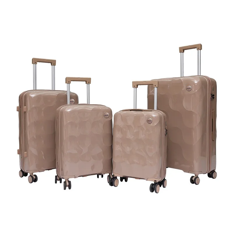 Rolling Joy OEM PP trolley case set khaki 4-piece color view 3