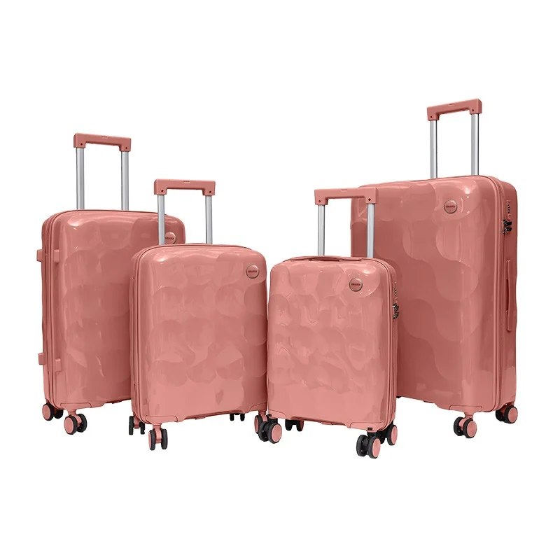 Rolling Joy OEM PP trolley case set rose gold 4-piece color view 4
